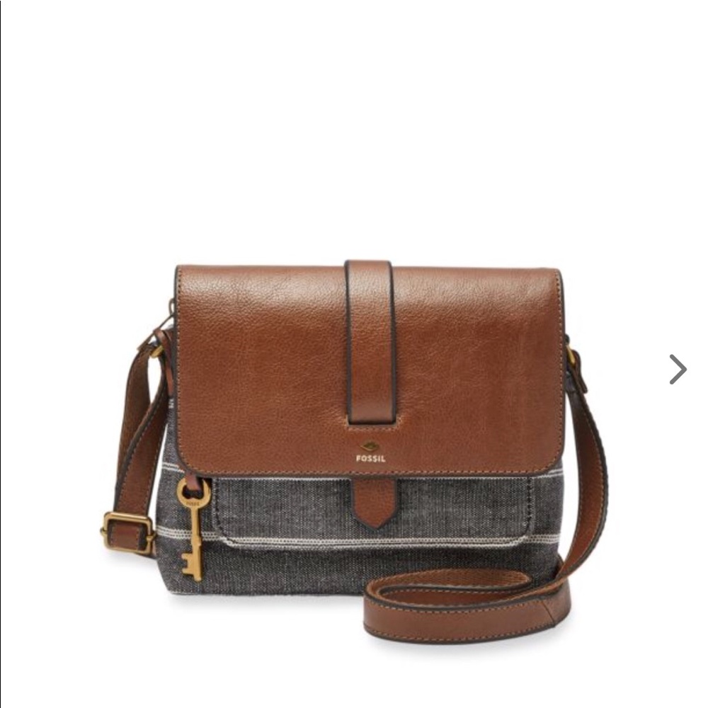 NEW Fossil Small Chambray Crossbody